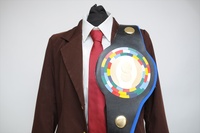 ダンガンロンパ　コスプレ衣装　希望ヶ峰学園制服　逆蔵十三　ベルト　ウィッグ付き ダンガンロンパ 希望ヶ峰学園制服 逆蔵十三ウィッグ・ベルト付き